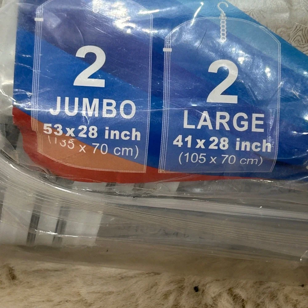 Vacuum Seal Storage Bags Jumbo Large Clothes Space Saver 80‎ Percent Free Up (4)